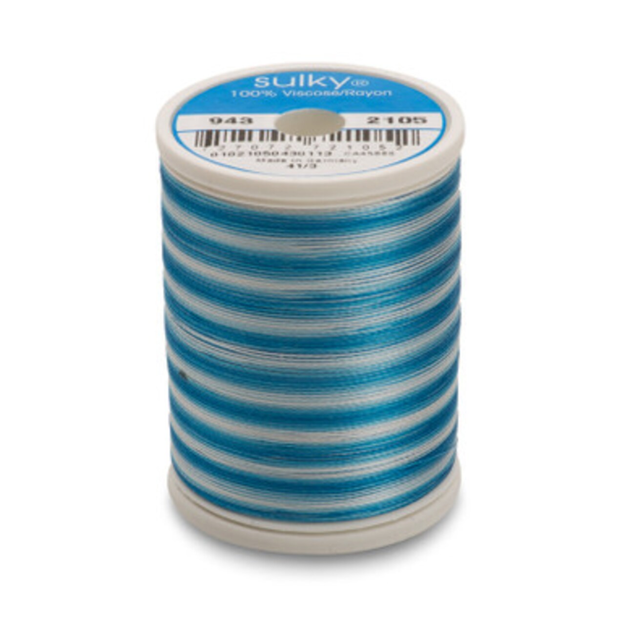 Sulky 40 Wt. Rayon Variegated Thread - Vari-Teal Blues - 850 yd. Spool